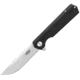 Ganzo Knives Firebird Linerlock Black Folding Knife, 3.5 satin finish D2 tool steel drop point blade, Black G10 handle, FH11-BK