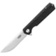 Ganzo Knives Firebird Linerlock Black Folding Knife, 3.5" satin finish D2 tool steel drop point blade, Black G10 handle, FH11-BK