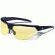Gargoyles Cardinal-PR Sunglasses w/ Matte Black Frame, Yellow Lens GAR10700063