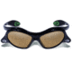 Gargoyles Gamer Sunglasses w/ Black Frame, Smoke Polarized w/Gold Mirror Lens GAR10700081