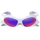 Gargoyles Gamer Sunglasses w/ White Frame, Smoke w/Plasma Mirror Lens GAR10700066