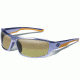 Gargoyles Prevail Sunglasses w/ Matte Silver Frame, Brown Polarized w/Orange Mirror Lens GAR10700142