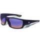 Gargoyles Wrath Sunglasses w/ Matte Black Frame, Smoke w/Plasma Mirror Lens GAR10700040