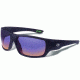Gargoyles WRATH Sunglasses, Matte Black Frame, Smoke with Plasma Mirror Lens, 10700214.QTM