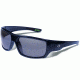 Gargoyles WRATH Sunglasses, Navy Frame, Smoke Polarized with Silver Mirror Lens, Polarized, 10700216.QTM