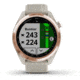Garmin Approach S42 GPS Smartwatch, Rose Gold with Light Sand Band, 010-02572-12