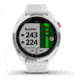 Garmin Approach S42 GPS Smartwatch, Stainless Steel with White Band, 010-02572-11