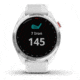 Garmin Approach S42 GPS Smartwatch, Stainless Steel with White Band, 010-02572-11