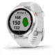 Garmin Approach S42 GPS Smartwatch, Stainless Steel with White Band, 010-02572-11
