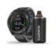 Garmin Descent Mk2i Diving Watch w/ Descent T1 Bundle, Titanium Carbon Gray DLC with DLC Titanium Band, 010-02132-02