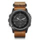 Garmin Fenix 3 Sapphire GPS Training Watch,Gray Bezel w/Leather Strap 010-01338-80