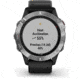 Garmin Fenix 6 Multisport GPS Smartwatch, Silver w/Black Band, 010-02158-00