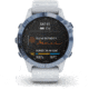 Garmin Fenix 6 Pro Solar Watch, Mineral Blue w/Whitestone band, 010-02410-18