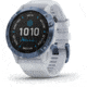 Garmin Fenix 6 Pro Solar Watch, Mineral Blue w/Whitestone band, 010-02410-18