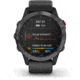 Garmin Fenix 6 Pro Solar Watch, Slate Gray with Black Band, 010-02410-14