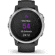 Garmin Fenix 6S Premium Multisport GPS Smartwatch, Silver w/Black Band, 010-02159-01
