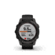 Garmin Fenix 7 Sapphire Solar Watch, Carbon Gray DLC Titanium Case, Black Band, 010-02540-20