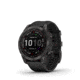 Garmin Fenix 7 Sapphire Solar Watch, Carbon Gray DLC Titanium Case, Black Band, 010-02540-20