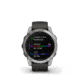 Garmin Fenix 7 Watch, Silver Case, Graphite Band, 010-02540-00