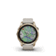 Garmin Fenix 7S Sapphire Solar Watch, Cream Gold Titanium Case, Sand Band, 010-02539-20