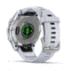 Garmin fenix 8 AMOLED 43mm GPS Watch, Silver with Whitestone Silicone Band, 010-02903-00