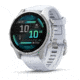 Garmin fenix 8 AMOLED 43mm GPS Watch, Silver with Whitestone Silicone Band, 010-02903-00