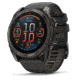 Garmin fenix 8 AMOLED 51mm GPS Watch, Sapphire, Carbon Gray DLC Titanium with Black/Pebble Gray Silicone, 010-02905-20