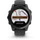 Garmin fenix E AMOLED 47mm GPS Watch, Slate Gray Steel with Black Silicone Band, 010-03025-03