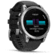 Garmin fenix E AMOLED 47mm GPS Watch, Slate Gray Steel with Black Silicone Band, 010-03025-03