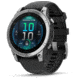 Garmin fenix E AMOLED 47mm GPS Watch, Stainless Steel with Black Silicone Band, 010-03025-02