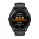 Garmin Forerunner 265 Watch, Black Bezel and Case w/ Black/Powder Gray Silicone Band, 010-02810-00