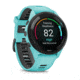 Garmin Forerunner 265 Watch, Black Bezel w/ Aqua Case and Aqua/Black Silicone Band, 010-02810-02