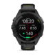 Garmin Forerunner 265S Watch, Black Bezel and Case w/ Black/Amp Yellow Silicone Band, 010-02810-03