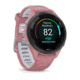 Garmin Forerunner 265S Watch, Black Bezel w/ Light Pink Case and Light Pink/Powder Gray Silicone Band, 010-02810-05
