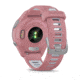 Garmin Forerunner 265S Watch, Black Bezel w/ Light Pink Case and Light Pink/Powder Gray Silicone Band, 010-02810-05
