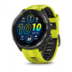 Garmin Forerunner 965, Carbon Gray DLC Titanium Bezel w/ Black Case and Amp Yellow/Black Silicone Band, 010-02809-02