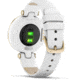 Garmin Lily Smartwatch - Womens, Light Gold / White Leather, 010-02384-A3