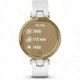 Garmin Lily Smartwatch - Womens, Light Gold / White Leather, 010-02384-A3