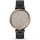Garmin Lily Smartwatch - Womens, Metal Hazel / Black Leather, 010-02384-A1
