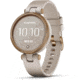 Garmin Lily Smartwatch - Womens, Rose Gold / Light Sand Silicone, 010-02384-01