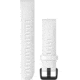 Garmin Quick Fit 20 Watch Band, White Silicone with Black Hardware, 20 mm, 010-12865-00