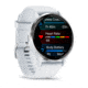 Garmin Venu 3 Watch, Silver Stainless Steel Bezel w/ Whitestone Case and Silicone Band, 010-02784-00