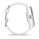 Garmin Venu 3 Watch, Silver Stainless Steel Bezel w/ Whitestone Case and Silicone Band, 010-02784-00