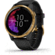 Garmin Venu GPS Smartwatch, Black/Gold, 010-02173-31