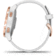 Garmin Vivoactive 4S GPS Smartwatch, White/Rose Gold, 010-02172-21