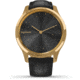 Garmin Vivomove 3 Luxe Hybrid Smartwatch w/Leather Band, 24K Gold/Black, 010-02241-02