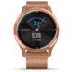 Garmin Vivomove 3 Luxe Hybrid Smartwatch w/Milanese Band, 18K Rose Gold/Black, 010-02241-04