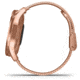 Garmin Vivomove 3 Luxe Hybrid Smartwatch w/Milanese Band, 18K Rose Gold/Black, 010-02241-04