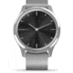 Garmin Vivomove 3 Luxe Hybrid Smartwatch w/Milanese Band, Silver/Black, 010-02241-03