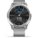 Garmin Vivomove 3 Luxe Hybrid Smartwatch w/Milanese Band, Silver/Black, 010-02241-03